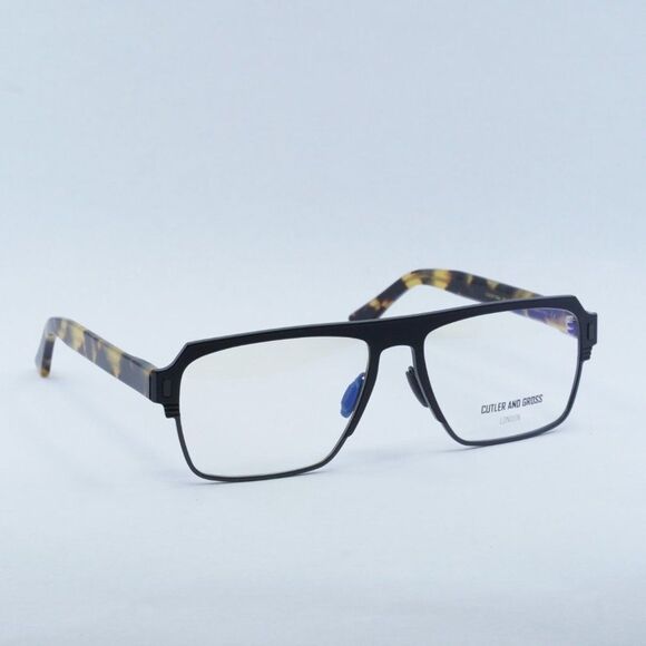NEW CUTLER AND GROSS CGOP1364 003 MATTE BLACK EYEGLASSES - Picture 6 of 8